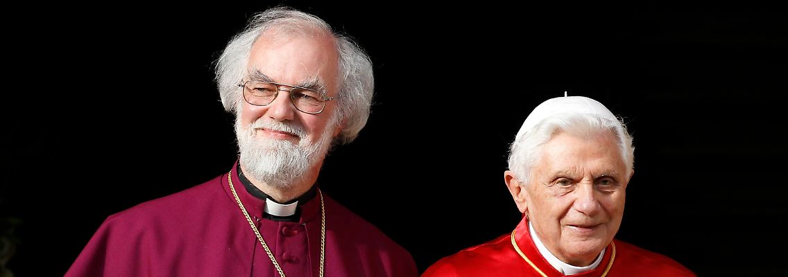 Williams und der Papst in trauter Zweisamkeit.