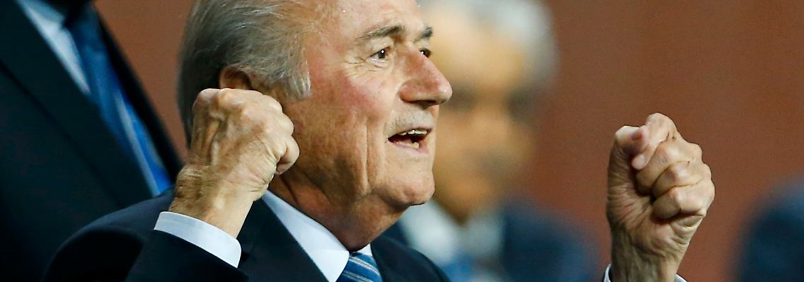 Joseph Blatter, siegreich