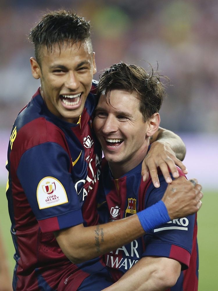 Südamerikanisches Angriffswunder: Neymar, Lionel Messi und Luis Suárez (nicht im Bild) machen Europa unsicher.