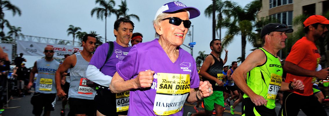 Das ist die Dame: Harriette Thompson verblüfft die Welt.