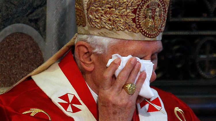 Der Papst in der Kathedrale von Westminster.