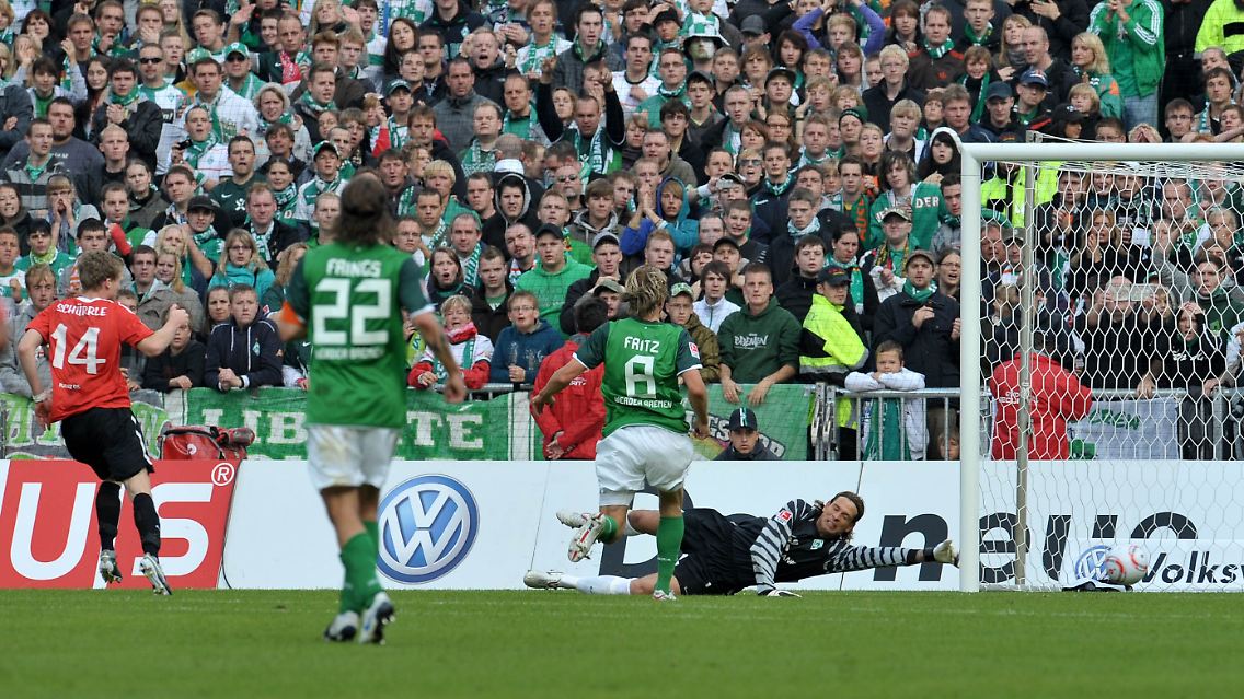 Andre Schürrle erzielte in Bremen das 2:0 für Mainz, es war die Entscheidung.