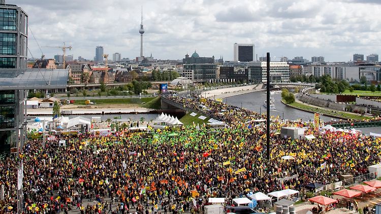 Zehntausende kamen nach Berlin.