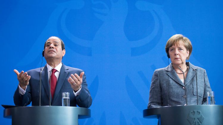 Bundeskanzlerin Angela Merkel (CDU) und der ägyptische Präsident Abdel Fattah al-Sisi in Berlin.