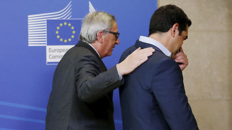 EU-Kommissionspräsident Jean-Claude Juncker und Griechenlands Premierminister Alexis Tsipras.