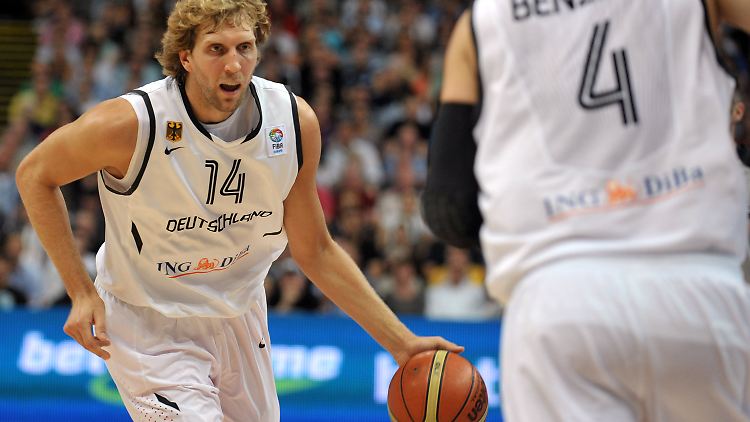 Nowitzki trug das deutsche Nationaltrikot 2011 das letzte Mal.