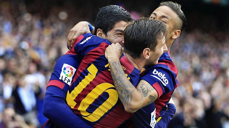 Traumsturm: Lionel Messi, Luis Suárez und Neymar