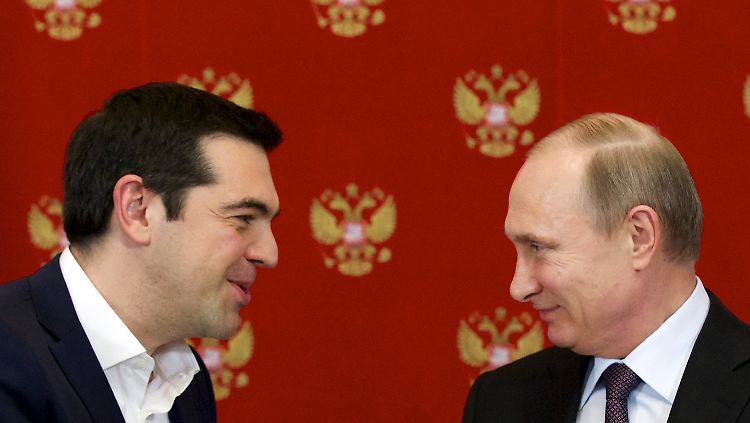Zwei Störenfriede aus der Ferne: Alexis Tsipras und Wladimir Putin.