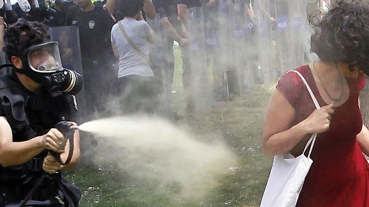 Dieses Foto wurde zum Symbol der Protestbewegung in der Türkei. 