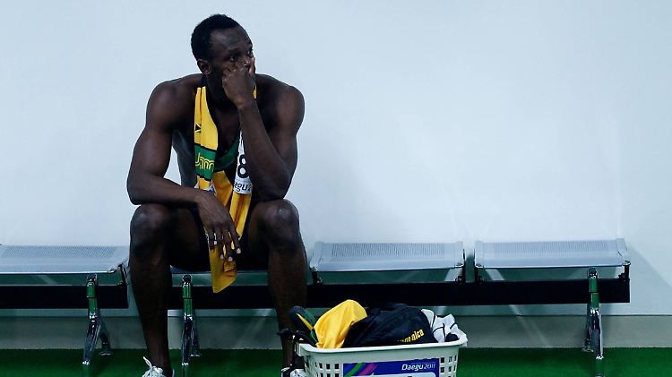 Weiße Weste: Sprintstar Bolt hält den Rekord im 100-Meter-Sprint.