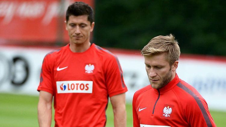 Gereizt? Robert Lewandowski und Jakub Blaszczykowski.