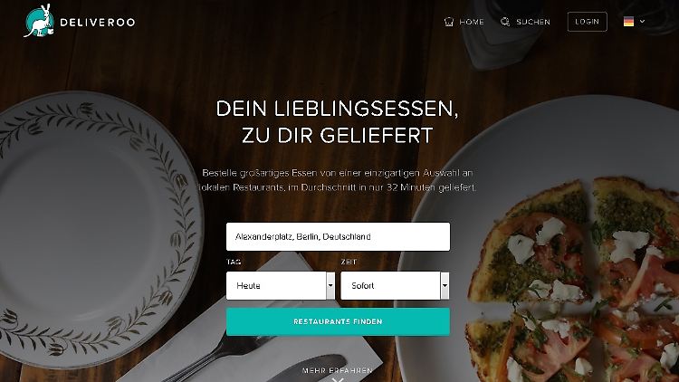 Der aus Großbritannien stammende Lieferservice Deliveroo ist seit kurzem auch in Berlin verfügbar.