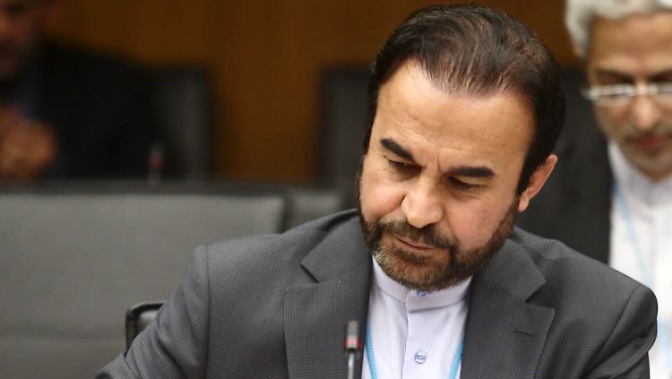 Irans Atombotschafter Reza Najafi.