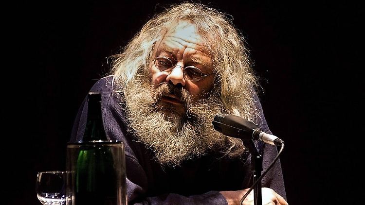 Harry Rowohlt während einer Lesung in Stuttgart