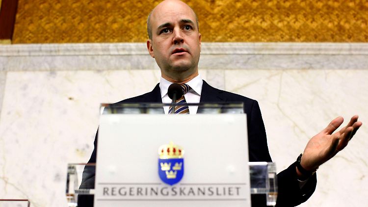Auf Partnersuche: Reinfeldt will die Grünen im Boot haben, nicht die Rechtspopulisten.