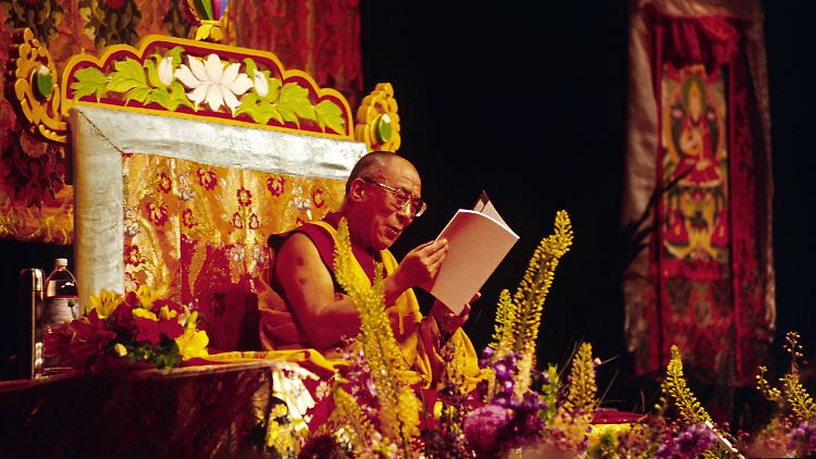 Der Dalai Lama Tenzin Gyatso bekam 1989 den Friedensnobelpreis verliehen.