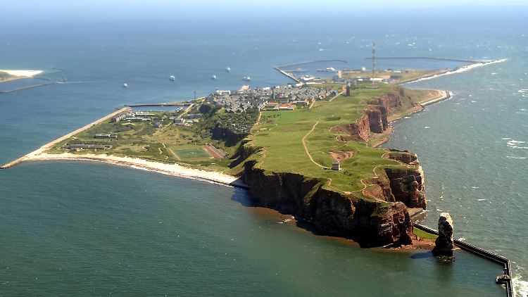 Blick auf Helgoland.
