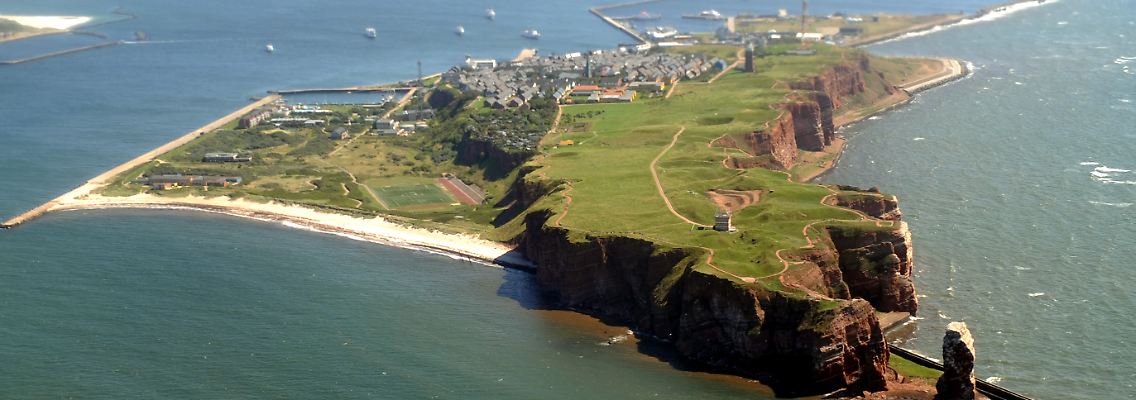Blick auf Helgoland.