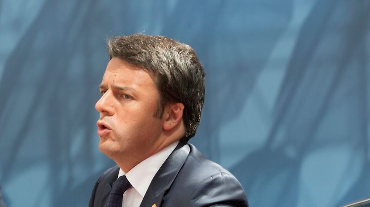"Wenn das Eure Vorstellung von Europa ist, dann könnt Ihr es lassen": Matteo Renzi (2.v.l.) verliert die Geduld.