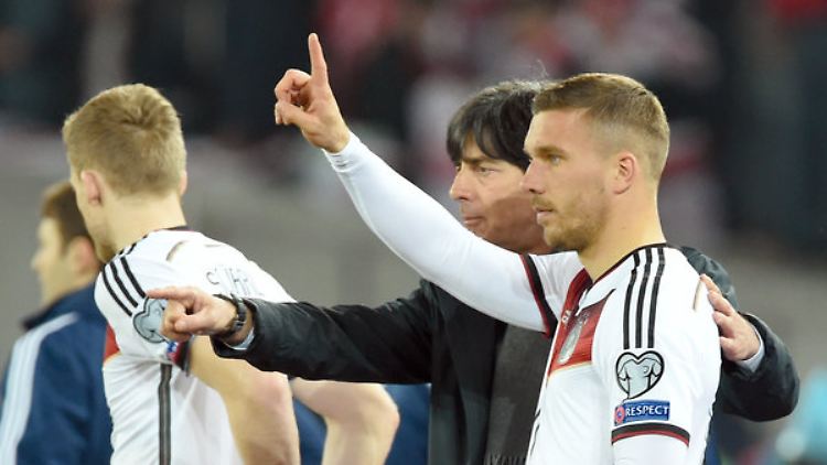 Joachim Löw erwartet mehr Spielpraxis von Lukas Podolski.