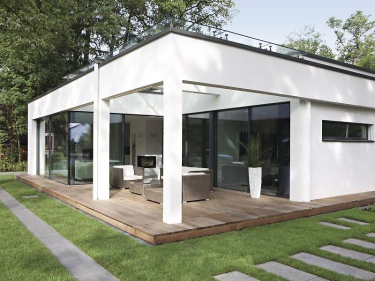 Manche Bungalows lassen sich bei Bedarf aufstocken - und bieten so mehr Platz, etwa wenn Kinder kommen.