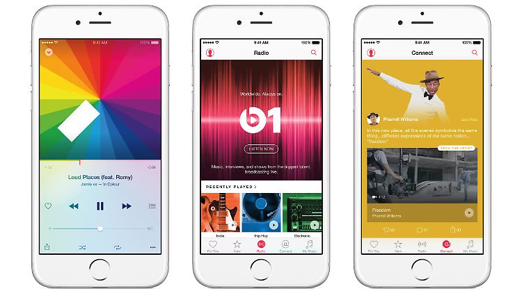 So wird Apple Music auf dem iPhone aussehen.