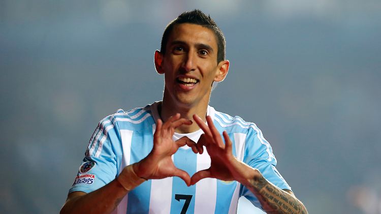 Glücklicher Gewinner: Angel Di Maria erzielte gleich zwei Treffer für Argentinien.