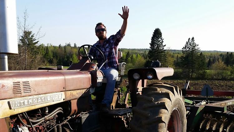 Startup-Gründer am Steuer: In Maine sollen Roggenähren das Ende des Ölzeitalters einläuten.