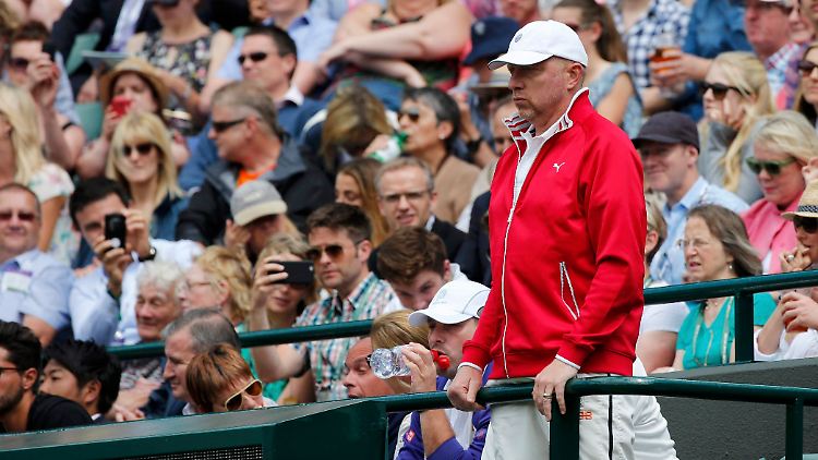 Boris Becker musste lange um das Weiterkommen seines Schützlings Novak Djokovic bangen.