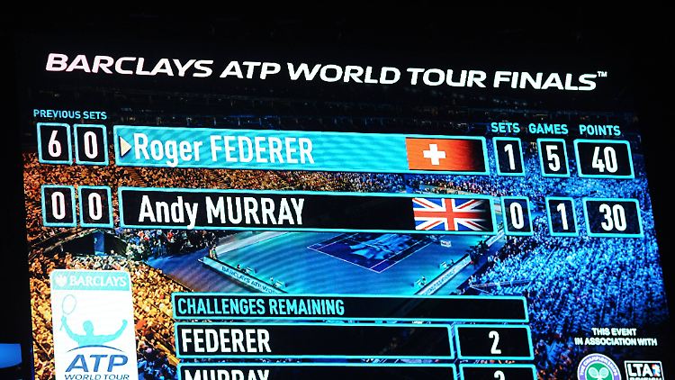 So ein "peinliches" Ergebnis will Andy Murray gegen Roger Federer nicht noch einmal erleben.