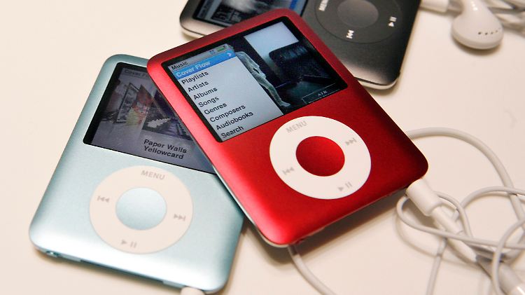 Die dritte Generation des iPod nano - sie wurde von Steve Jobs im September 2007 vorgestellt.