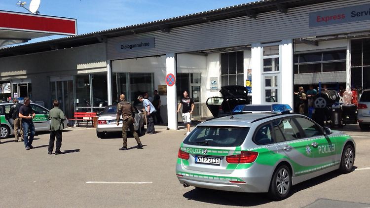 An dieser Tankstelle wurde der Amokläufer gefasst.