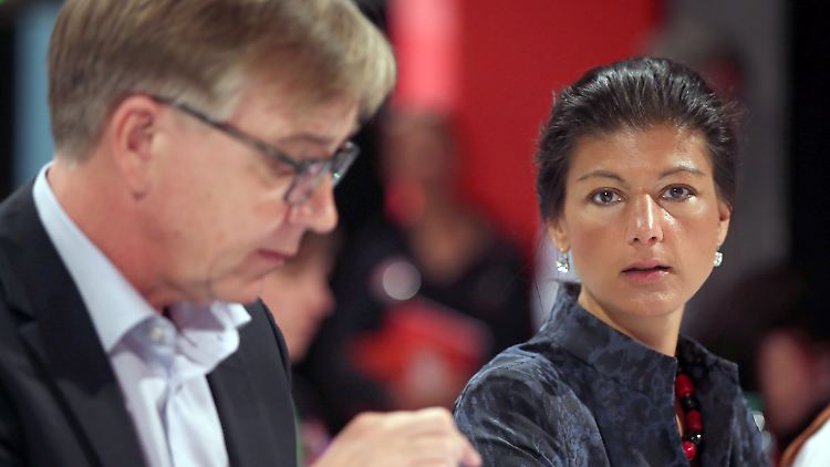 Dietmar Bartsch vertritt den Reformer-Flügel, Sahra Wagenknecht die linken Linken.