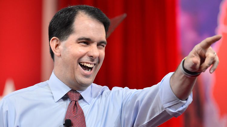 Scott Walker steigt als 15. Republikaner in das Rennen um die Nominierung als Präsidentschaftskandidat ein. Hier ist er bei einer Konferenz im Bundesstaat Maryland.