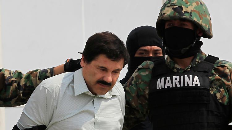 "El Chapo" bei seiner Festnahme 2014