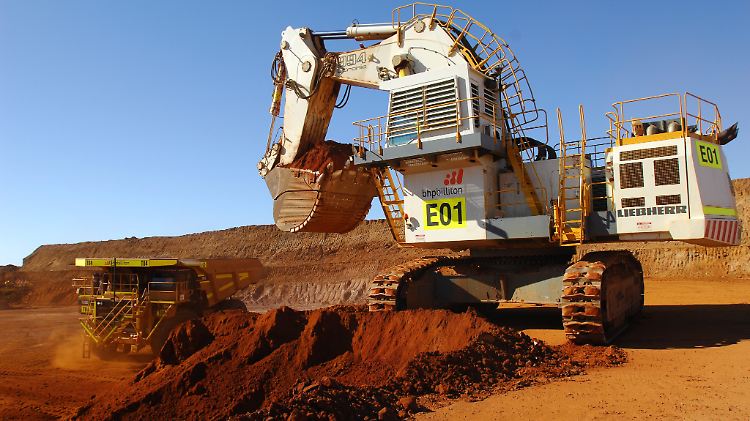 In einer BHP-Nickelmine im westaustralischen Ravensthorpe.