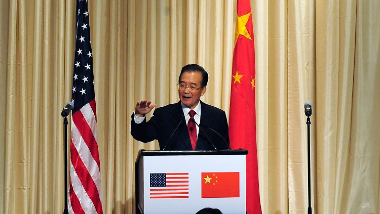 Bitte wieder den Yuan-Ball flach halten: Wen Jiabao im Waldorf Astoria, New York.