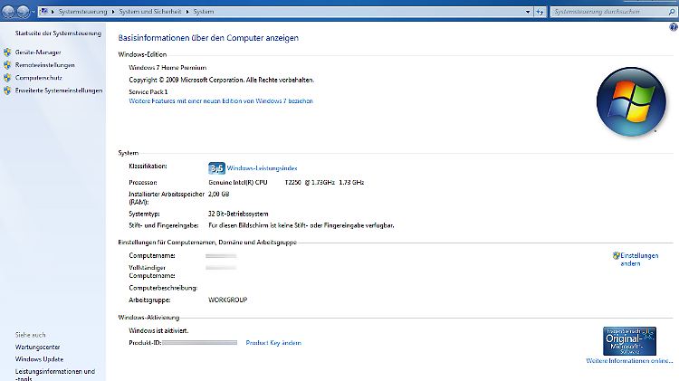 Die Spezifikationen des rund acht Jahre alten Acer Aspire 5610 sind für Windows 10 ausreichend.
