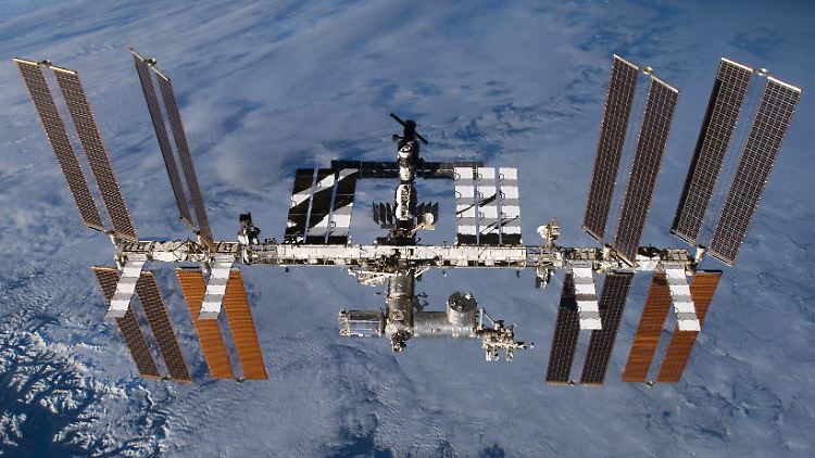 Die Internationale Raumstation in voller Schönheit.