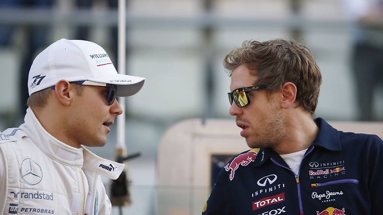 Ein Bild aus älteren Zeiten: In Zukunft jedoch werden Valtteri Bottas und Sebastian Vettel Teamkollegen - bei Ferrrari.