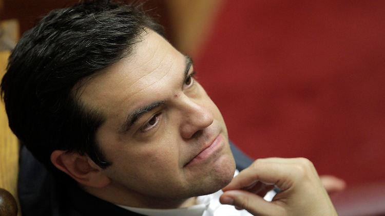 Tsipras während der Parlamentssitzung in der Nacht von Mittwoch auf Donnerstag.