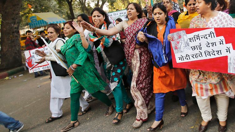 Insbesondere Frauen demonstrieren in Indien häufig gegen die vielen Vergewaltigungen, wie hier im vergangenen Jahr.