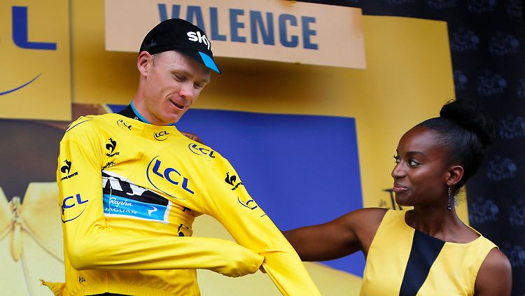 Für Froome wird das Anziehen des Gelben Trikots zum Routine-Akt: er fährt bei der 102. Tour de France allen davon.