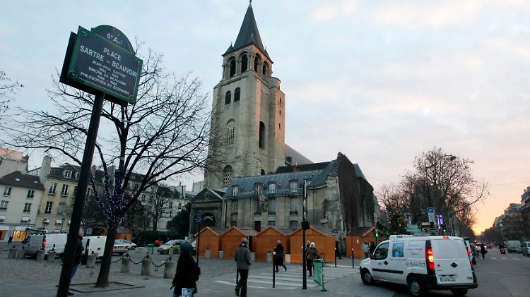 Am Fuße der Kirche Saint-Germain-des-Prés wurden die Sarkophage ausgegraben.