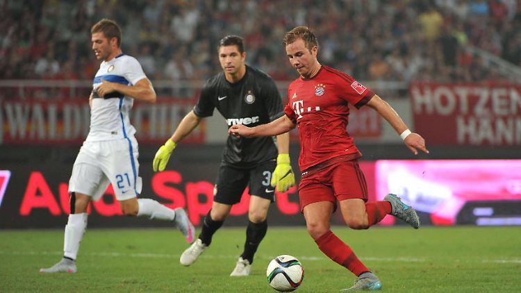Mario Götze gab sein Saison-Debut in Schanghai.