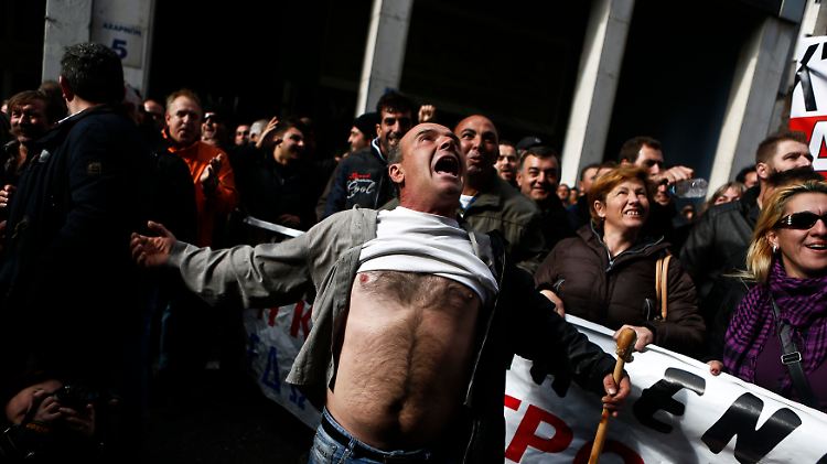 Im November vergangenen Jahres demonstrierten Bauern vor dem Landwirtschaftsministerium in Athen für mehr staatliche Hilfe.