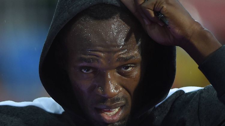 Offensichtlich genervt von jeder Menge Gemüse: Usain Bolt.