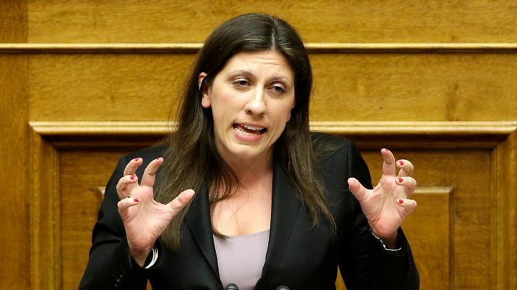 Das "Vouli", das griechische Parlament, ist die Bühne von Zoi Konstantopoulou.