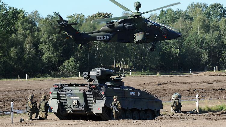 Insgesamt schickt die Bundeswehr in diesem Jahr 154.000 Soldaten in internationale Manöver.