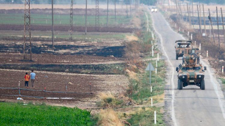 Eine türkische Militärpatrouille im Südosten des Landes, an der Grenze zu Syrien. 